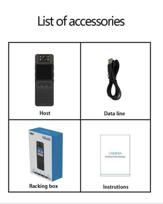 Wi-fi Боді камера CSO6: Міні-цифрова камера 1080P HD-екран