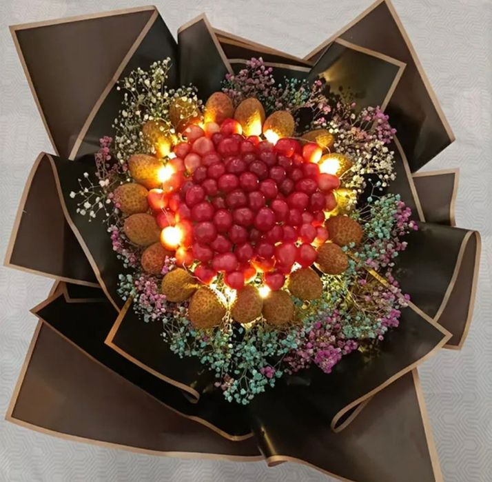 papel embrulho ramos flores