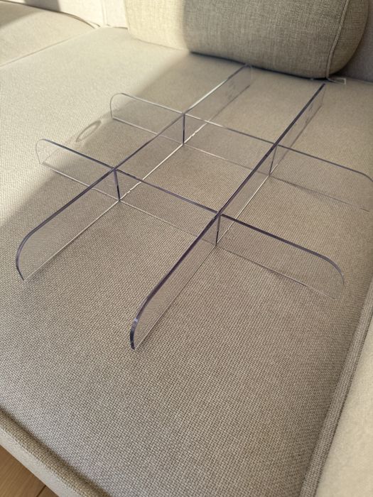 Ikea Pax Komplement przegroda do tacy szuflady wysuwanej 50x58 przezroczyste