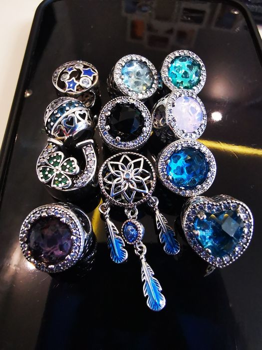 Charmsy,zawieszki do bransoletki, nowe,srebrne s925