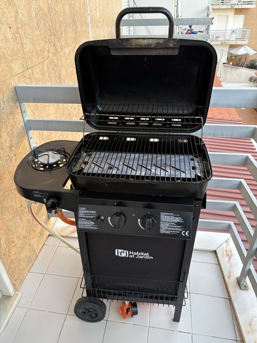 Grelhador / Barbecue a Gás Habitat + bico Lateral