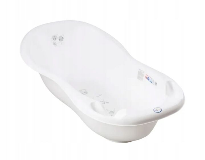 Wanna Dziecięca 102cm Tega Sowa Biała Do Kąpieli Niemowląt Z Motywem Sowy Ergonomiczna