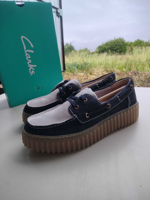 Clarks Torhill  - Buty żeglarskie mokasyny  41,5