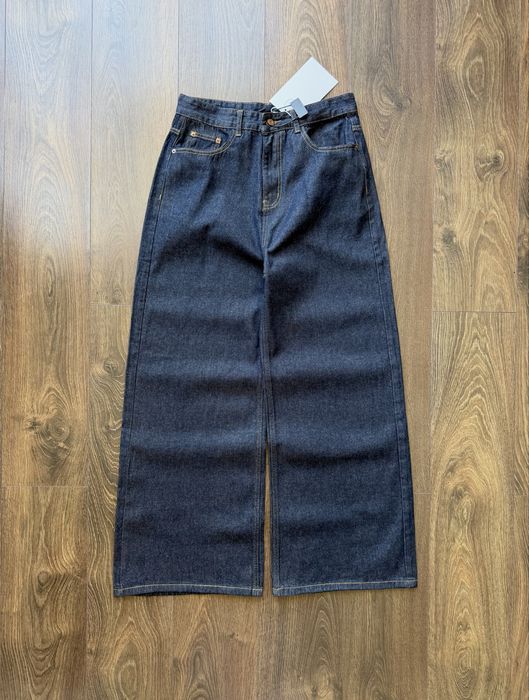 Широкі Джинси Raw Denim Jaded London Штани Джинсові Baggy Темно Сині Wide Leg Skater Y2K SK8 Racer Беггі Баггі Широкого крою