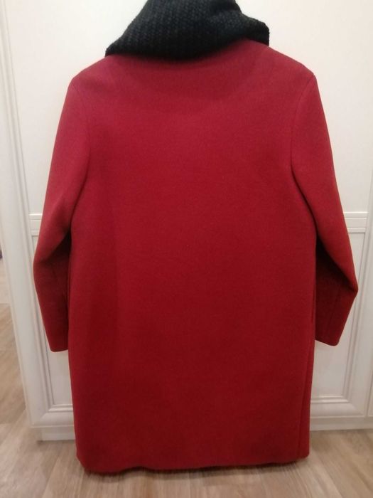 Демісезонне жіноче червоне пальто з вовни RICHE