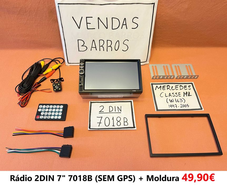 Rádio 2DIN Mercedes Classe ML / GL • Android • [4+64GB] W163 W164