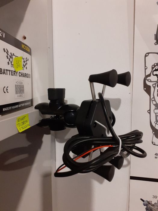 Uchwyt Telefonu DO MOTOCYKLA mocowanie + gniazdo USB