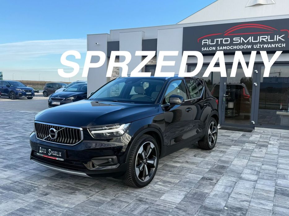 Volvo XC 40 2.0d 150 KM Nawi Led El.klapa Jasny środek Nowe opony Zima Faktura