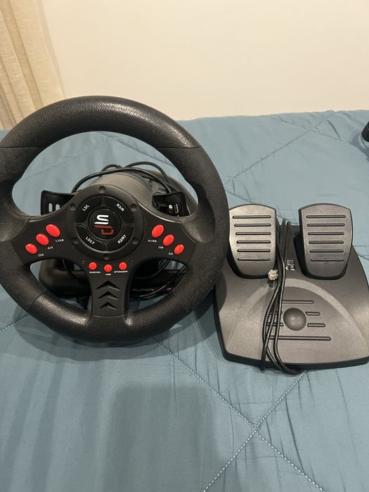 volante de corrida universal Subsonic SA5426 Superdrive com pedais