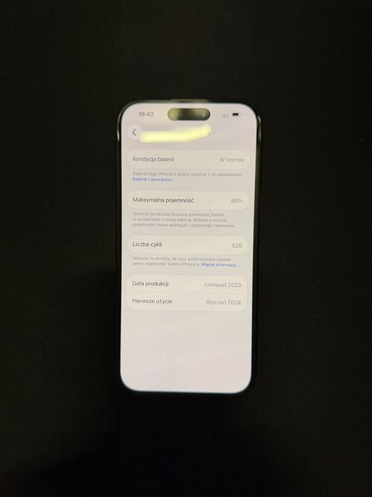 iPhone 15 128 GB Czarny