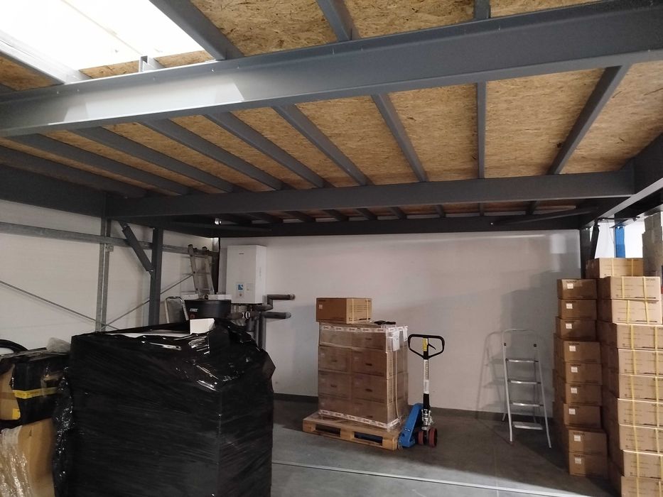 Antresola, Przesklepienia stalowe