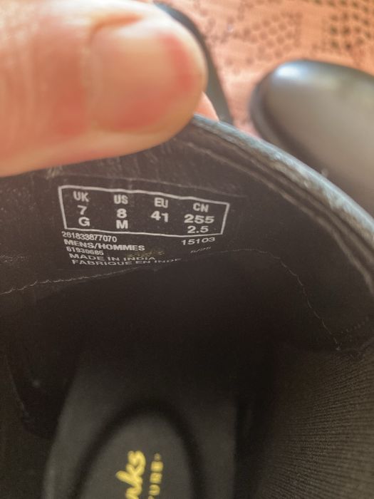 Чоловічі черевики Clarks, челсі, 41 розмір.