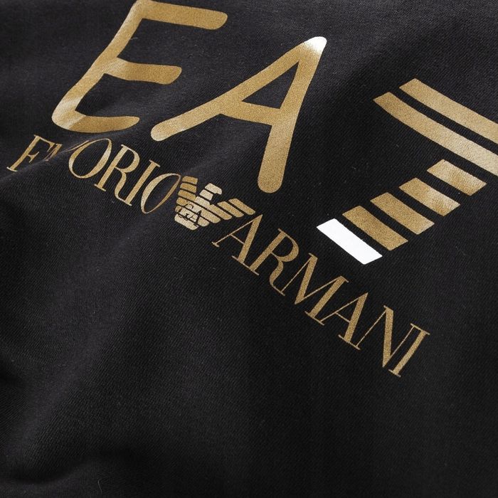 Ea7 Emporio Armani Bluza Kaptur Złote Logo R. Xl