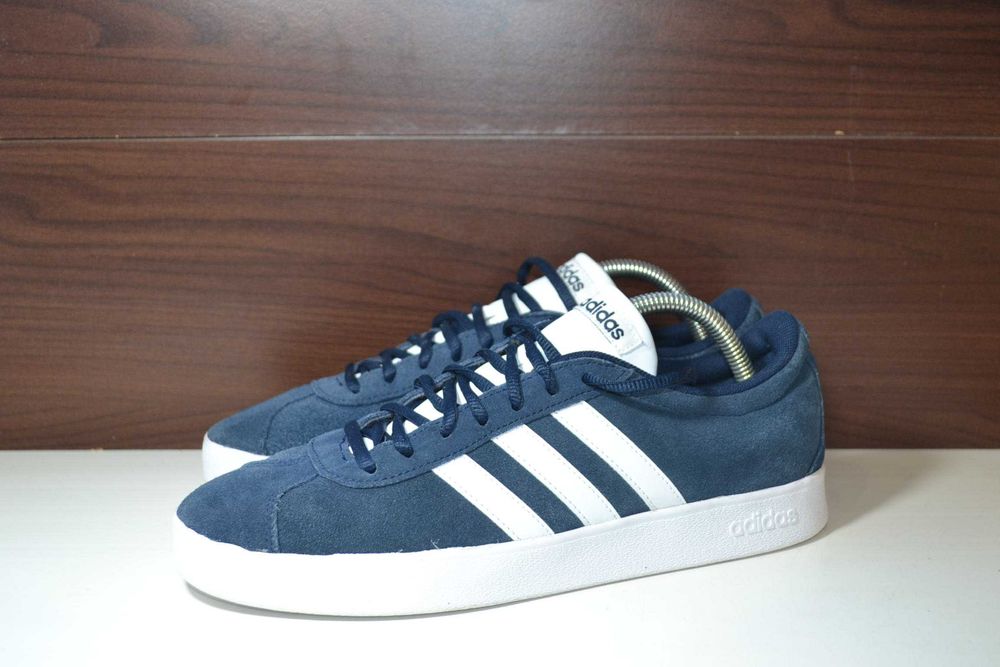 adidas vl court 2.0 performance 43-43.5р кроссовки кожаные кеды ориг