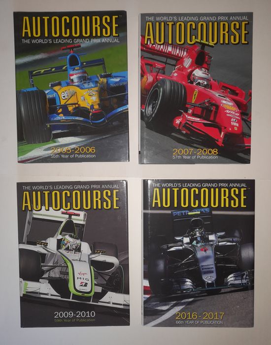 Anuários F1 Autocourse vários anos (1979 a 2016) em inglês e francês