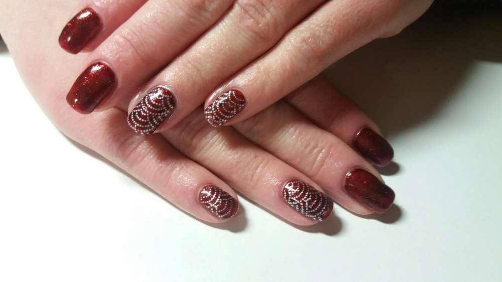 Маникюр.САДИ-2.Гель-лак.Кошачий глаз за 400 гривен педикюр 500гр.