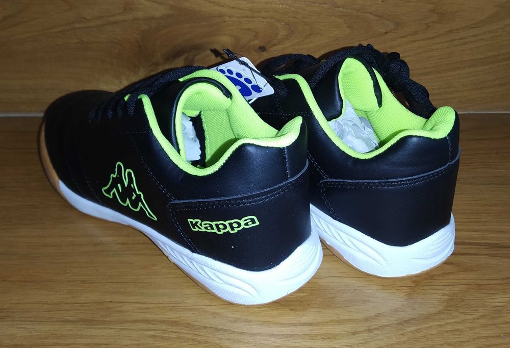 Buty adidasy KAPPA - czarne halówki 37 - 24cm nowe sportowe