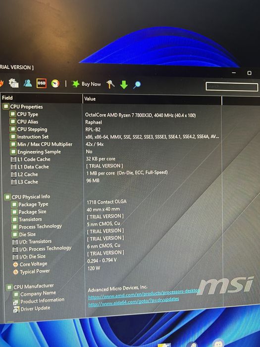 Komputer gamingowy Ryzen 7 7800x3d RTX3070 ti 16gb ram 1 tb ssd m2