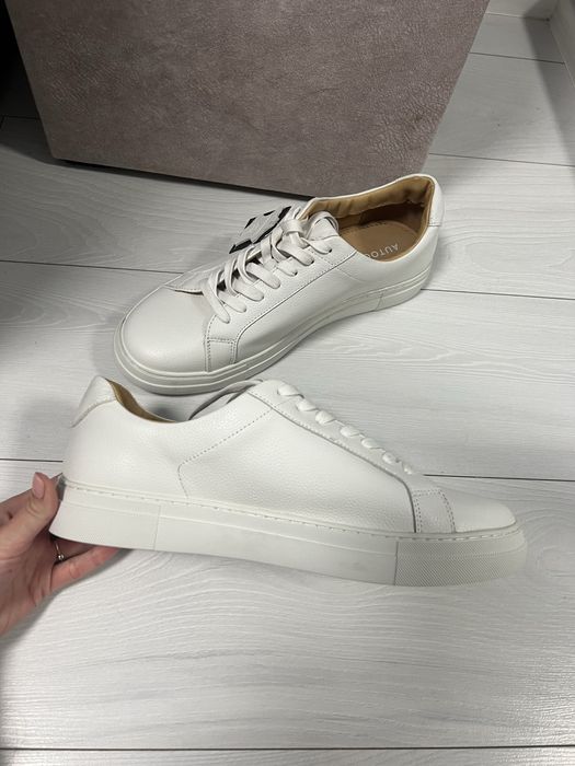 Кеди білі кросівки шкіряні чоловічі autograph