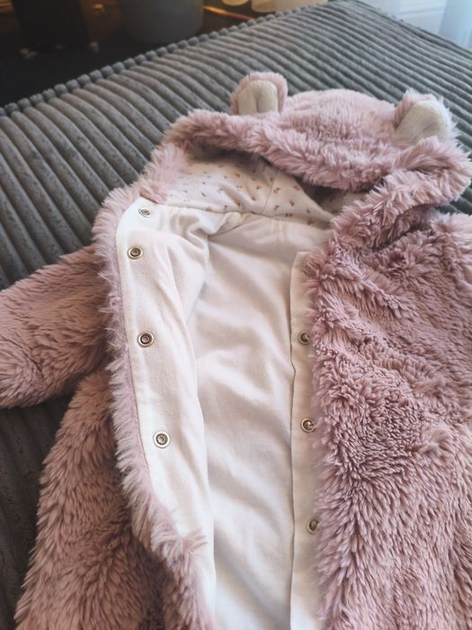 Kombinezon pudrowy róż dziecięcy