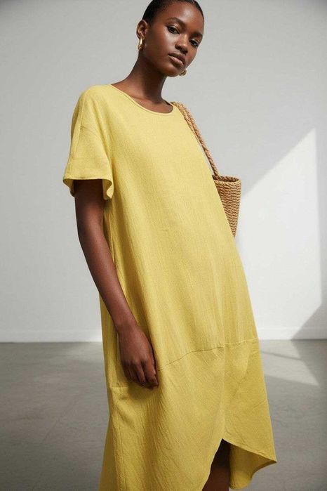 Хлопковое длинное платье с карманами Emery Rose, р. XL/2XL