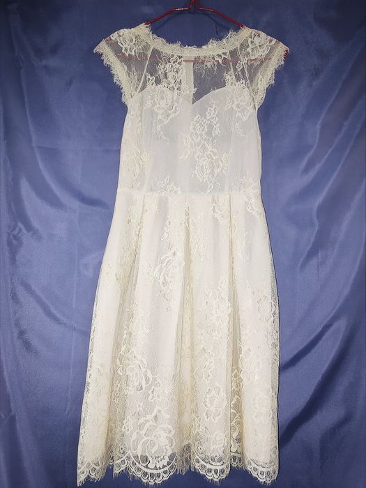 1+1=3 персикова святкова сукня в сіточку з мереживом