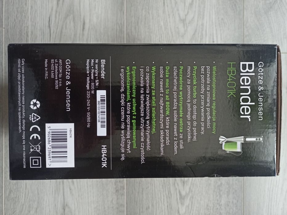 NOWY Blender Götze & Jensen HB401K