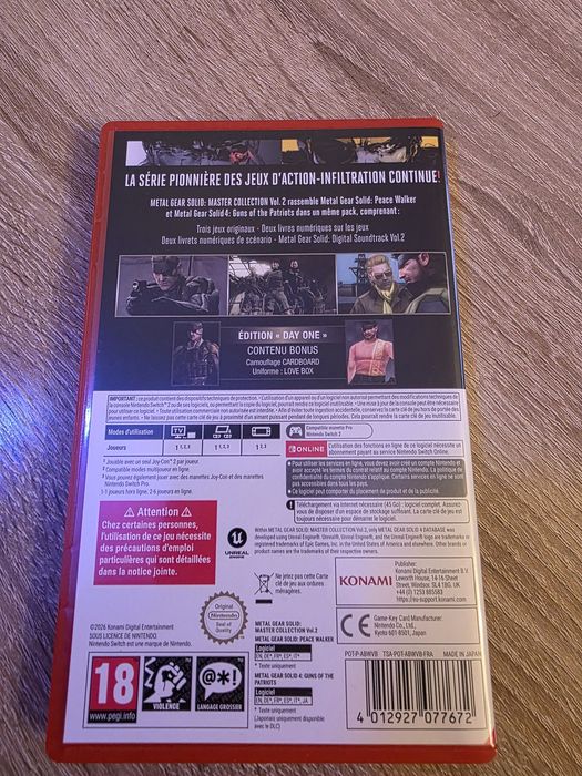 Metal Gear Solid Master colletion  vol 2 nintendo switch 2