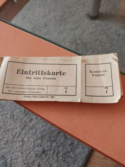 Stare niemieckie bilety Omega