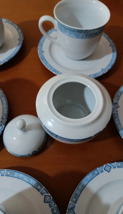 Conjunto de chávenas do café ou chá