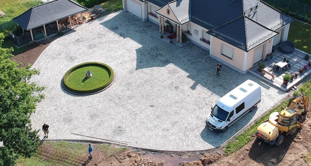 Układanie kostki granitowej Brukarstwo granit kosta granitowa