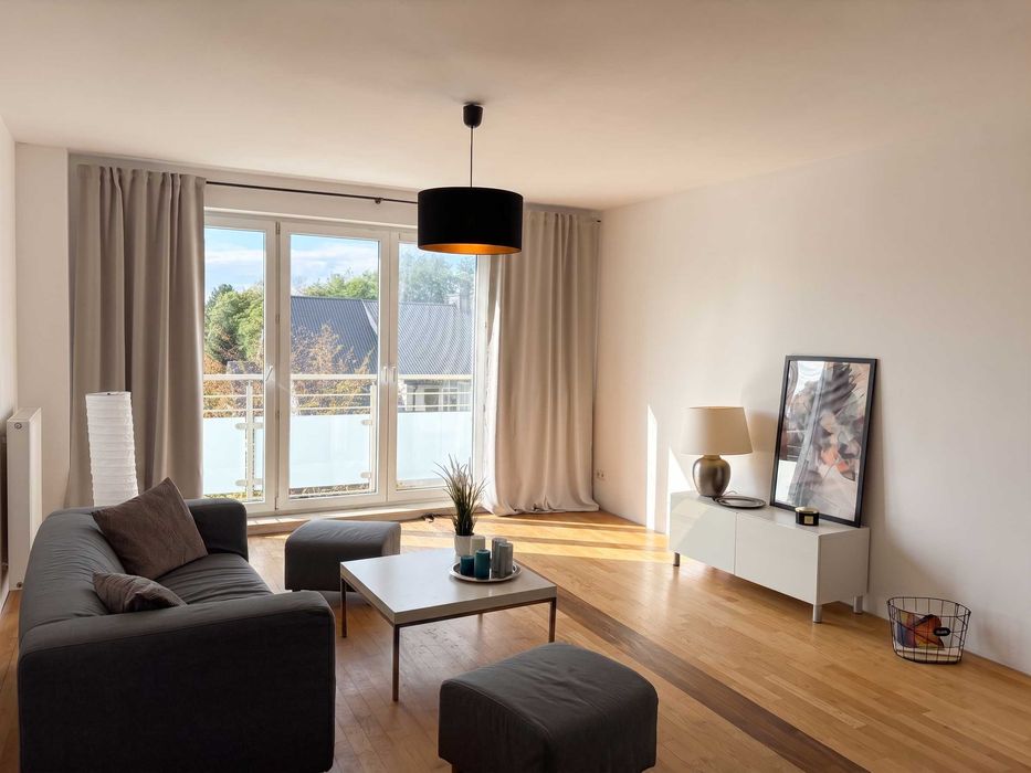 PRUSZKÓW Osiedle OSTOJA Apartament 83 m2, 3 pokoje, możliwość 4 pokoi. Słoneczne, widok na zieleń. Os. zamknięte, ochrona 24h, garaż. Bez agencji