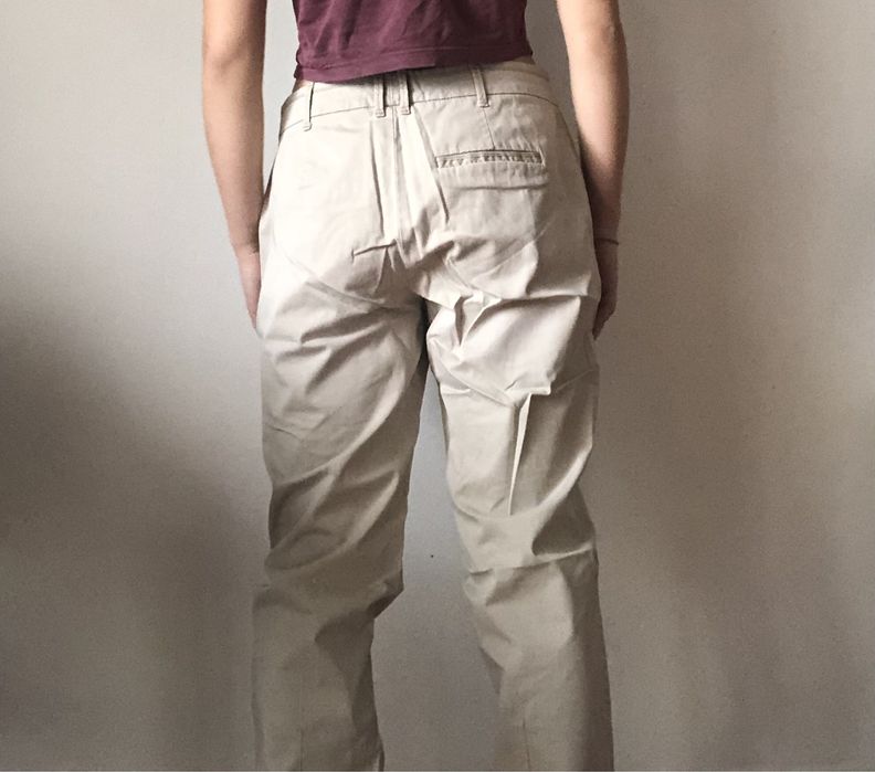 Calças creme da Zara