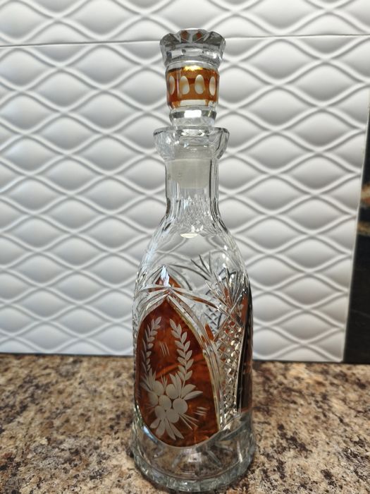 Karafka kryształowa przedwojenna