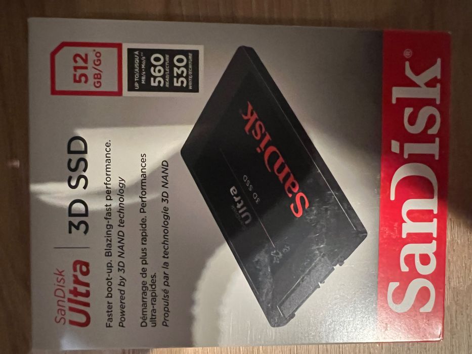 Dysk SSD SanDisk Ultra 3D 512GB G25 2,5" SATA – NOWY