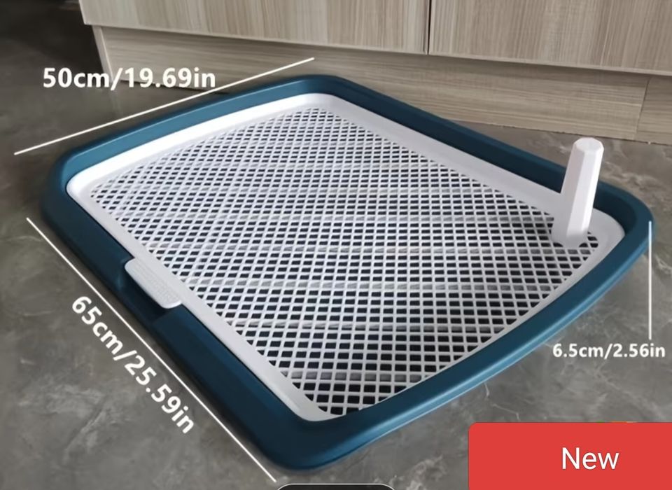 Туалет для собак зі стовпчиком 65*40*6,5
