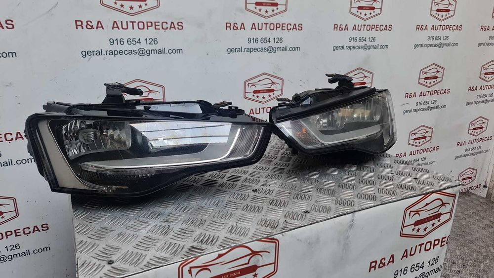 Óticas Ótica Farol Faróis Frente Frontal Direita Esquerda Audi A5 8T Facelift Original