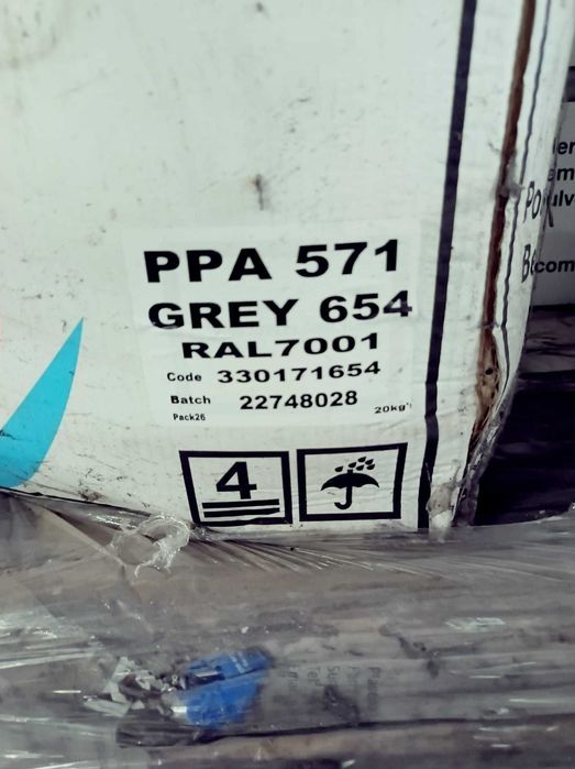 Farba termoplastyczna Plascoat PPA 571 GREY 654 RAL 7001