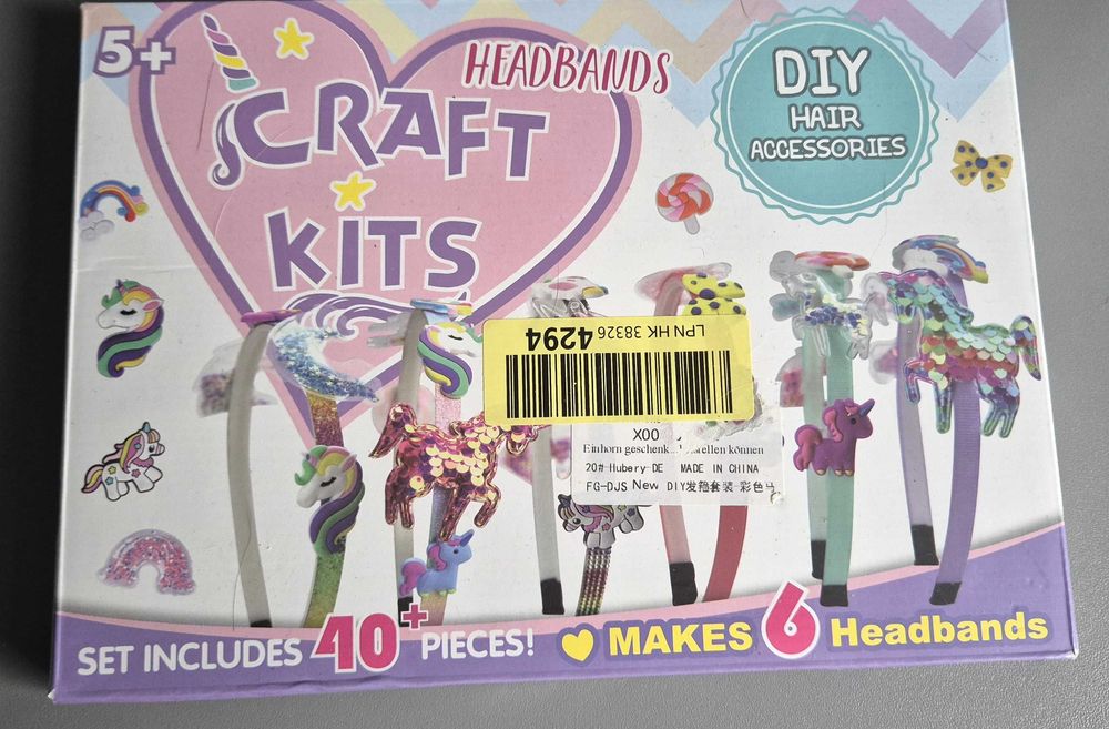 Zestaw Do Robienia Opasek przepasek Do Włosów Kreatywny 40 Elementów