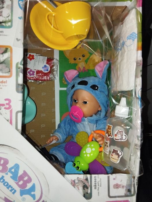 Беби Борн пупс оригинал 36 см говорящий  с аксессуарами