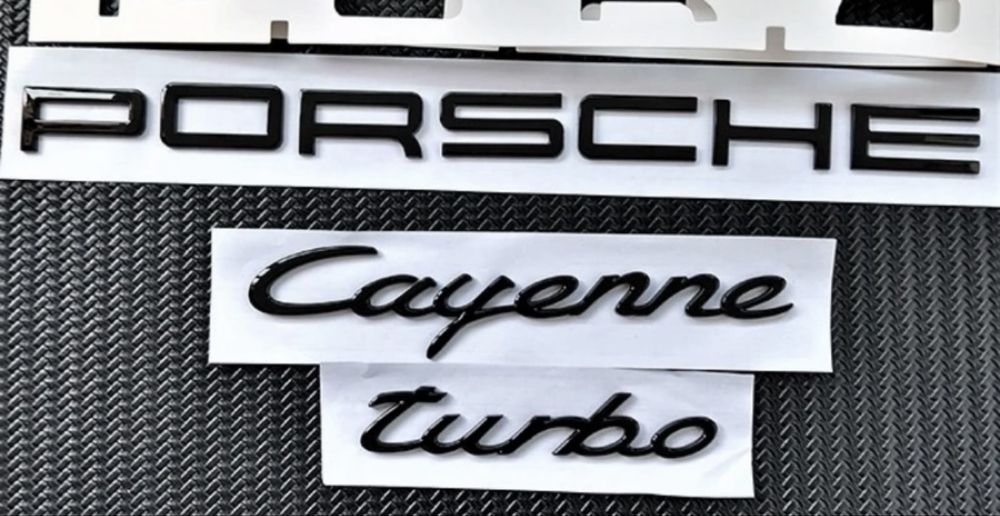 Напис porsche cayenne s turbo надпись порше каен кайег с турбо