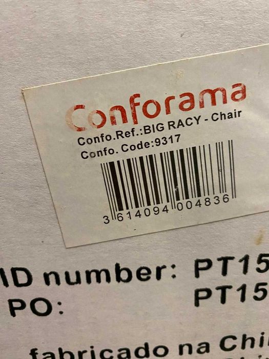 Cadeira de escritório Conforama Já montadas