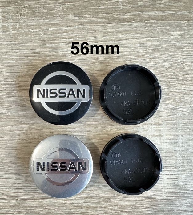 Conjunto de 4 Centros de Jantes Nissan 54mm 56mm 60mm 65mm 68mm
