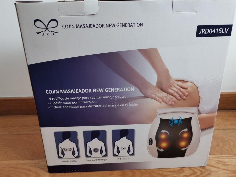 Almofada de massagem shiatsu com infravermelhos