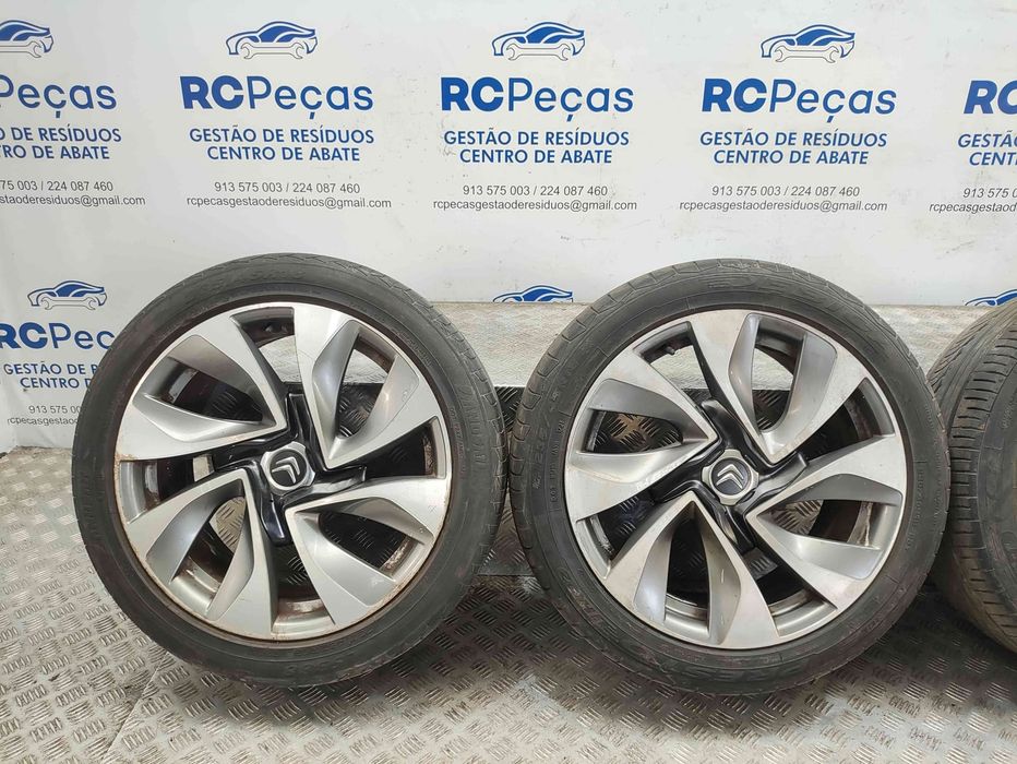 Conjunto de jantes 18 originais Citroen DS5 de 2011 a 2019 8J ET27 4x108
