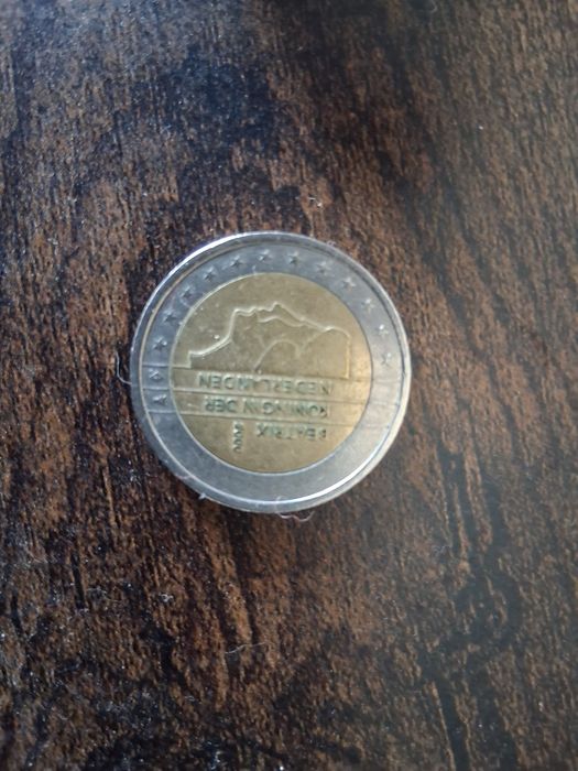 Moeda rara : 2 euros Beatrix Koning der Neterlanden (ano 2000)