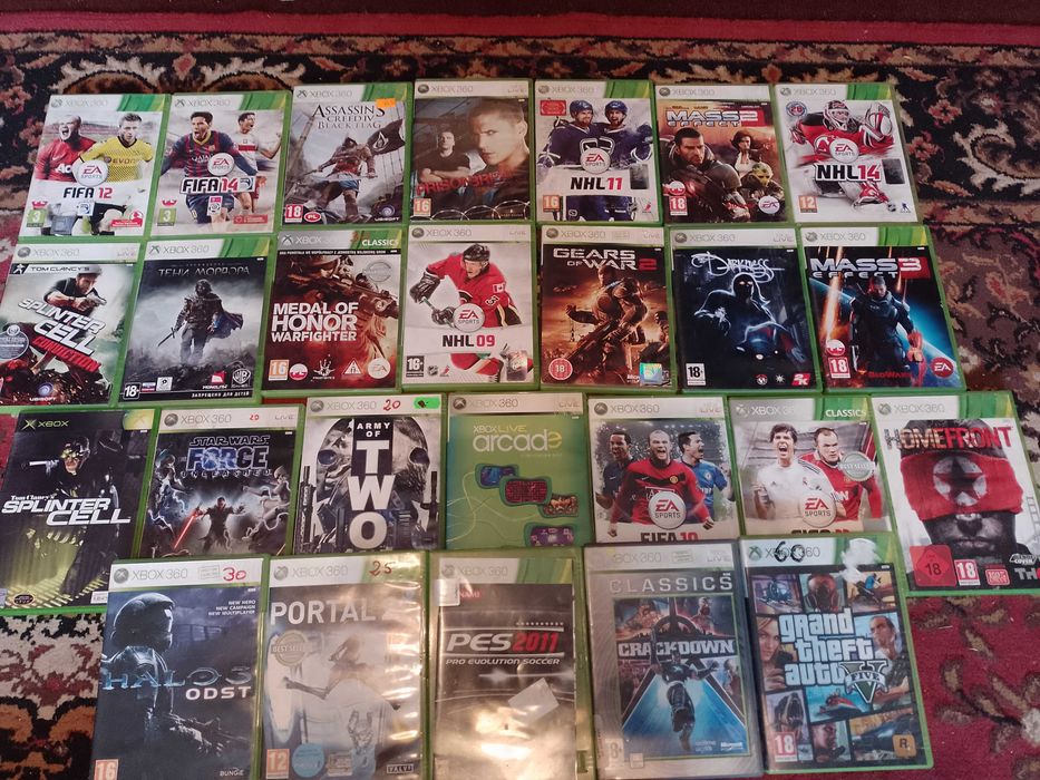 Xbox 360 GTA.halo.pady zasilacz dysk