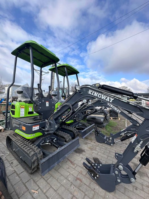 NOWA Minikoparka 1000kg XN10 Chłodnica oleju 2 METRY Głębokość kopania