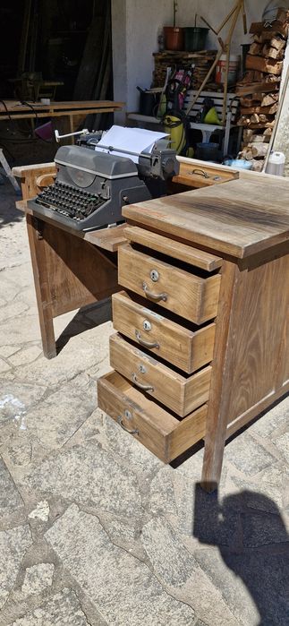 Secretária com máquina escrever Hermes standardo 6 - 1940/50