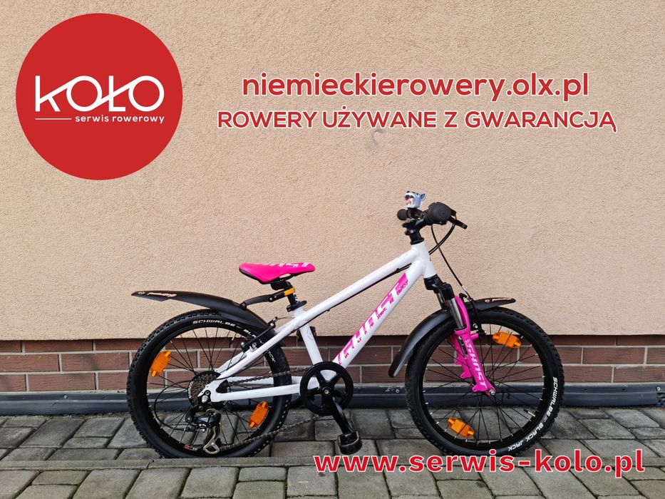 Rower dziecięcy dziewczęcy GHOST koła 20 SHIMANO aluminium rabat